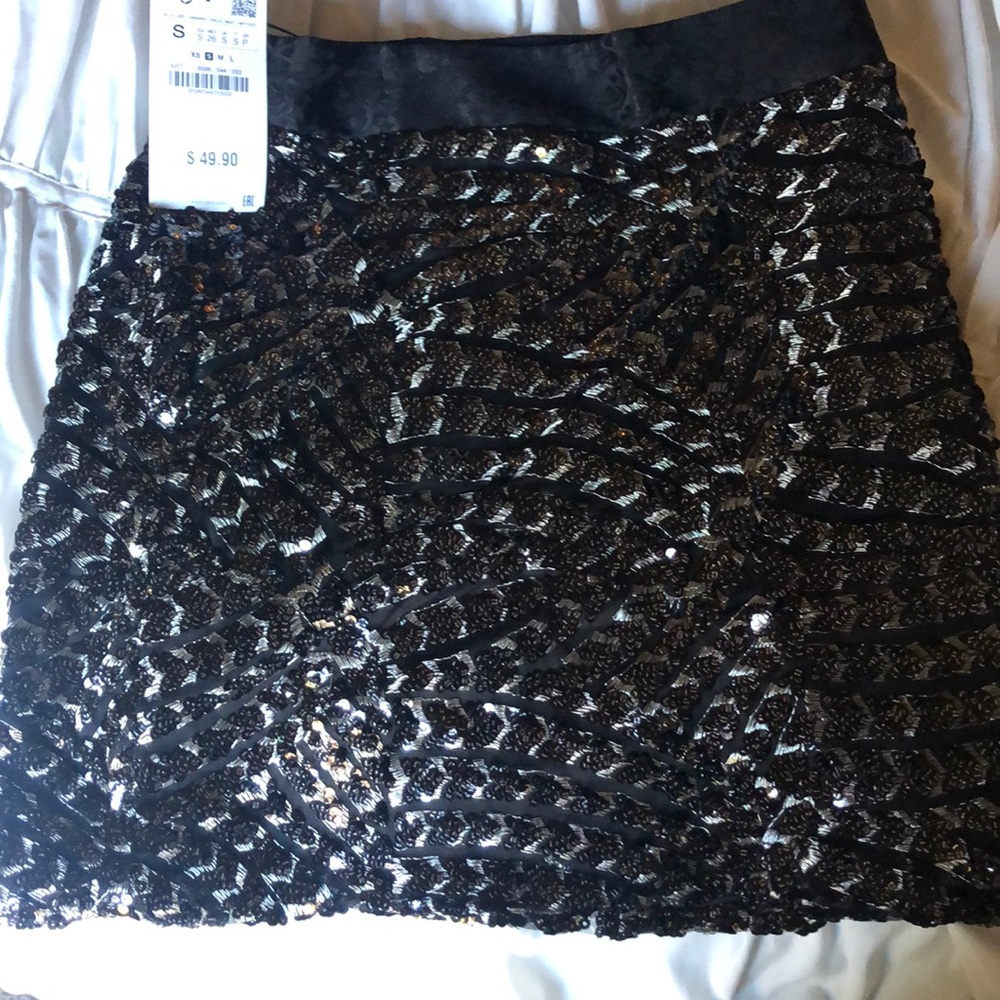 Zara Sequin mini skirt